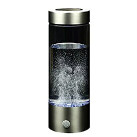 【中古】ソウイ (SOUYI) 水素水生成器 ボトル 420ml [ 簡単操作/充電式 / 3分生成 ] 水素水 水素生成器 高濃度水素水 USB充電 持ち運び便利 (ブラック)