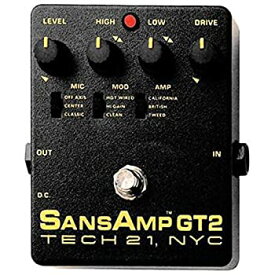 【中古】(未使用品)TECH 21 GT2 サンズアンプ SansAmpギター用アナログアンプシミュレーター & オーバードライブ/ディストーション