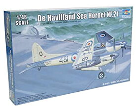 【中古】トランペッター 1/48 デ・ハビランド シーホーネット NF.21 プラモデル