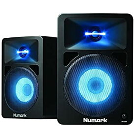 【中古】Numark アンプ内蔵 DJモニタースピーカー LEDの光がビートで変化 N-Wave 580L