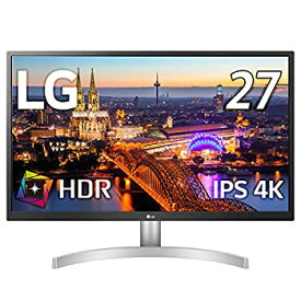 【中古】LG モニター ディスプレイ 27UL500-W 27インチ/4K/HDR(標準輝度:300cd/)/IPS非光沢/HDMI×2、DisplayPort/FreeSync/ブルーライト低減