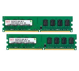 【中古】Hynix 2GBメモリ2枚組 DUAL デスクトップパソコン用 増設メモリ PC2-6400 DDR2 800MHz 240pin DDR-SDRAM DIMM [Side3][並行輸入]