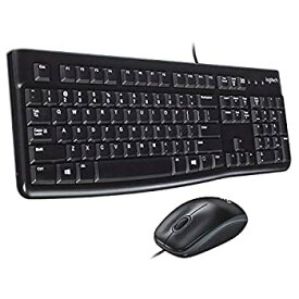 【中古】MK120 Wired Desktop Set Keyboard/Mouse USB Black