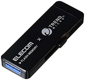 【中古】エレコム USBメモリ USB3.0 トレンドマイクロ製ウイルス対策ソフト搭載 16GB ブラック MF-TRU316GBK