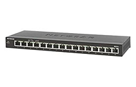 【中古】NETGEAR スイッチングハブ ギガビット 16ポート ファンレス 設定不要 省電力設計 GS316-100JPS