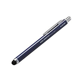 【中古】エレコム タッチペン 超高感度タイプ ノック式 [ iPhone iPad android で使える] ネイビー P-TPCNBU