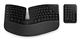 【中古】（非常に良い）マイクロソフト キーボード ワイヤレス/人間工学デザイン Sculpt Ergonomic Keyboard for Business USB Port 5KV-00006