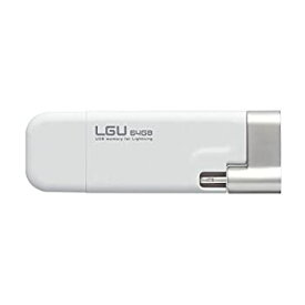 【中古】ロジテック ライトニング USBメモリ 64GB LMF-LGU264GWH