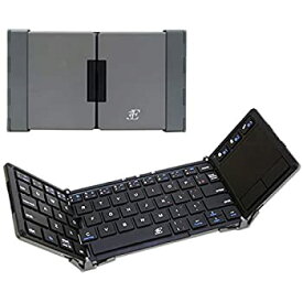 【中古】スリーイーホールディングス Bluetooth キーボード 折りたたみ式 TRI Touch+ ブラック/グレー 3E-BKY5-BK/D