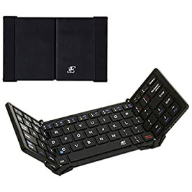 【中古】スリーイーホールディングス Bluetooth キーボード 折りたたみ式 TRI ブラック/ブラック 3E-BKY8OF-BK