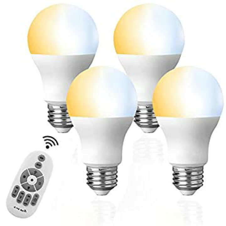 楽天市場】【中古】LED電球 4個セット タイマー機能付き リモコン6W 調 