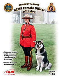 【中古】ICM 1/16 王立カナダ女性騎馬警察 w/警察犬 プラモデル 16008