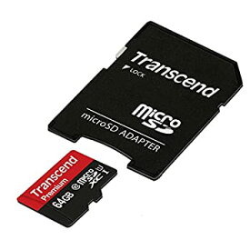 【中古】旧モデル Transcend microSDXCカード 64GB Class10 UHS-I対応 TS64GUSDU1