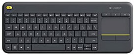 【中古】Logitech Wireless Touch Keyboard K400 Plus with Built-In Touchpad for Internet-Connected TVs