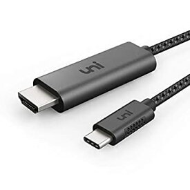 【中古】uni Type C HDMI 変換ケーブル [4K/60Hz Thunderbolt3] USB C MacBook Pro/Air iPad Pro 2018他 1.8m