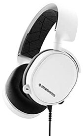 【中古】密閉型 ゲーミングヘッドセット SteelSeries Arctis 3 White (2019 Edition) 61506