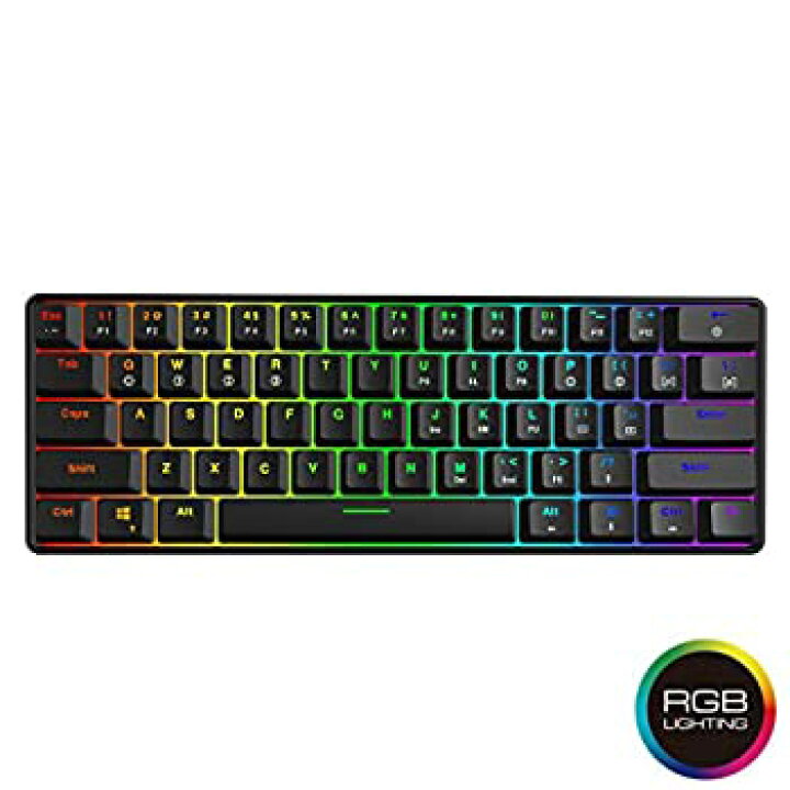 楽天市場】【中古】HK Gaming - gk61ホットスワップ可能な機械的な 