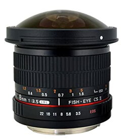 【中古】ポキノン (Rokinon) 8?mm f / 3.5?Hd魚眼レンズレンズ 取り外し可能なフード付き キャノンDSLR 8-8mm、工程焦点非ズームレンズ none HD8M-P