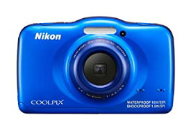 【中古】Nikon デジタルカメラ S32 防水 1300万画素 ブルー S32BL