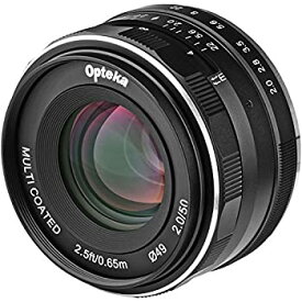 【中古】Opteka 50mm f / 2.0手動フォーカスプライムHD MCレンズfor Sony EマウントAPS - Cフォーマットデジタルカメラ