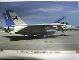 【中古】(未使用品)ハセガワ　1/48スケール　F-14D　トムキャット　VF-213　ブラックライオンズ　ラストクルーズ