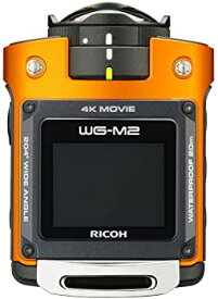 【中古】RICOH 防水アクションカメラ WG-M2 オレンジ 4K動画 超広角204度 ハウジング不要 防水20m 耐衝撃2m 03801