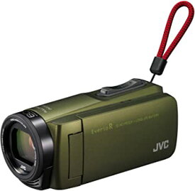 【中古】JVCKENWOOD JVC ビデオカメラ Everio R 防水 防塵 32GB カーキ GZ-R470-G