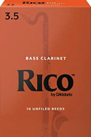 【中古】(未使用品)D'Addario WoodWinds ダダリオ リード バスクラリネット用 RICO REA1035 [硬さ:3.5] 10枚入り