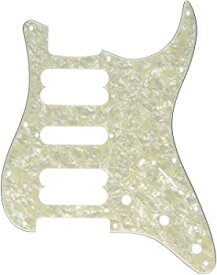 【エントリーでポイント10倍】 【中古】(未使用品)Fender ピックガード Pickguard Stratocaster? H/S/H 11-Hole Mount Aged White Pearl 4-Ply