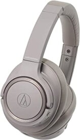 【中古】audio-technica SoundReality ノイズキャンセリングワイヤレスヘッドホン Bluetooth マイク付 ブラウン ATH-SR50BT BW