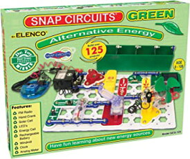 【中古】(未使用品)Snap Circuits グリーン代替エネルギー電子機器探索キット | 125以上のSTEMプロジェクト | 40以上のスナップ回路パーツ | STEM教育玩具 子供用 8