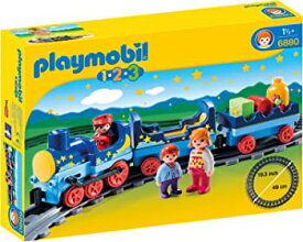 【中古】Playmobil 1.2.3 Train with tracks