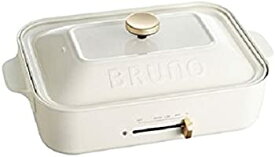 【中古】BRUNO コンパクトホットプレート ホワイト 平面 たこ焼き プレート セット BOE021-WH
