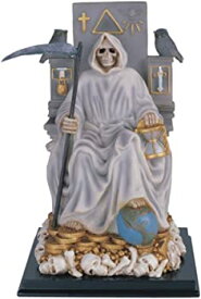 【中古】(未使用品)12 Inch Sitting White Santa Muerte Saint Death Grim Reaper Statue by GSC