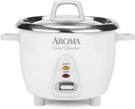【中古】Aroma Housewares Simply Stainless 14-Cup (Cooked) (7-Cup UNCOOKED) Rice Cooker, Stainless Steel Inner Pot (ARC-757SG) by Aroma Housewar