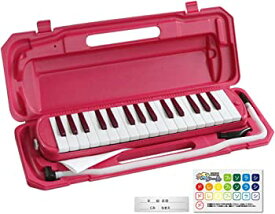 【中古】KC キョーリツ 鍵盤ハーモニカ メロディピアノ 32鍵 ビビッドピンク P3001-32K/VPK