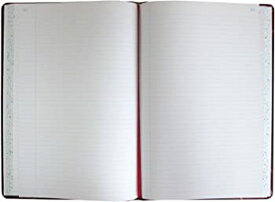 【中古】(未使用品)Record/Account Book, Black/Red Cover, 300 Pages, 14 1/8 x 8 5/8 (並行輸入品)