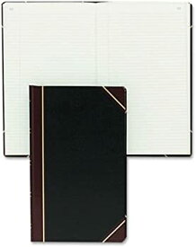 【中古】(未使用品)Texhide Series Account Book, Black/Burgundy, 300 Green Pages, 14 1/4 x 8 3/4 (並行輸入品)