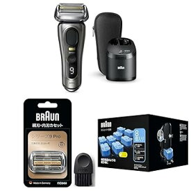 【中古】(非常に良い)ブラウン 電気シェーバー シリーズ9 PRO+ メンズ 9555cc 5 in 1 洗浄機モデル 防水設計 5+1 極限0.05mm + 替刃 シリーズ9 シェーバー 【本来の