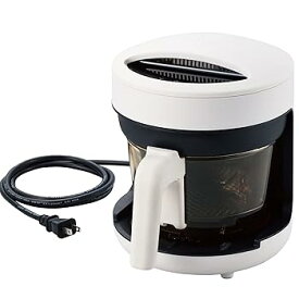 【中古】エレコム コンベクションオーブン ポット型 2L コンパクト 電気フライヤー ガラス容器 ガラス管カーボンヒーター 省電力 LiFERE ホワイト HAC-AF