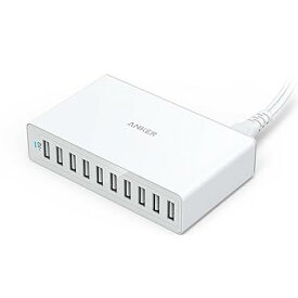 【中古】Anker PowerPort 10 (60W 10ポート USB急速充電器) 【PSE認証済 / PowerIQ & VoltageBoost搭載】iPhone XS / XS Max / XR, Galaxy S9 / S9+ 等対