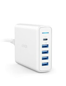 【中古】Anker PowerPort I PD - 1 PD & 4 PowerIQ(Power Delivery対応 60W 5ポート USB-C急速充電器)【PSE技術基準適合/USB PD対応/PowerIQ搭載】 iPhon