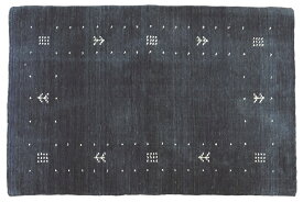 ウール 玄関マット フロアーマット お部屋のインテリアとして 手織り機で職人が織った インドギャッペ IBIS 約60cm×90cm
