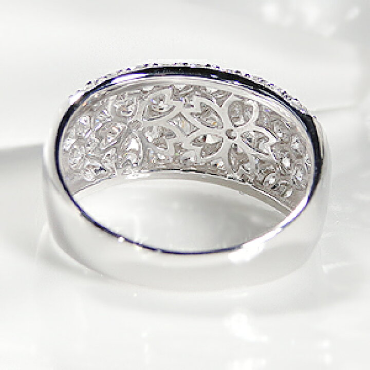 楽天市場】Pt900 2.0ct 豪華 ダイヤモンド パヴェ エタニティ リング 