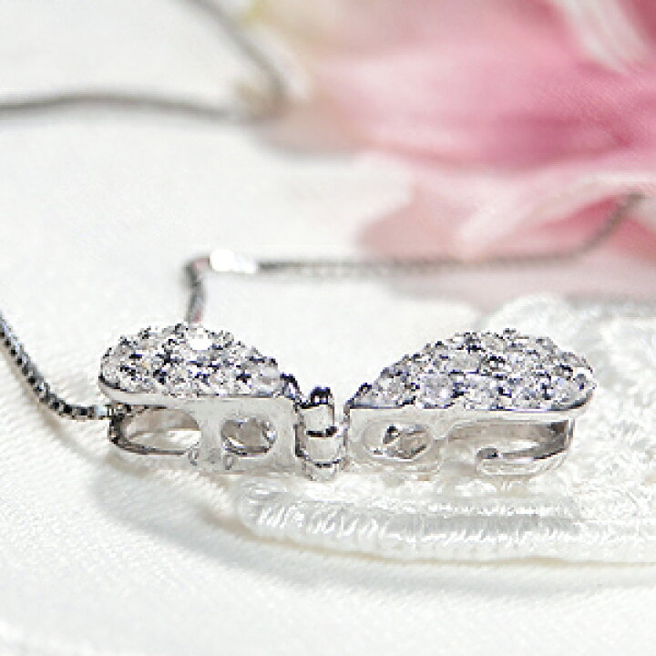 楽天市場】K18WG【0.3ct】2WAY ダイヤモンド ネックレスジュエリー 