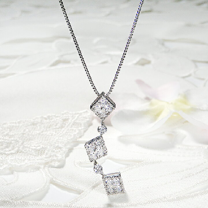 楽天市場】pt900【1.0ct】フラワー ダイヤモンド ネックレスフラワー
