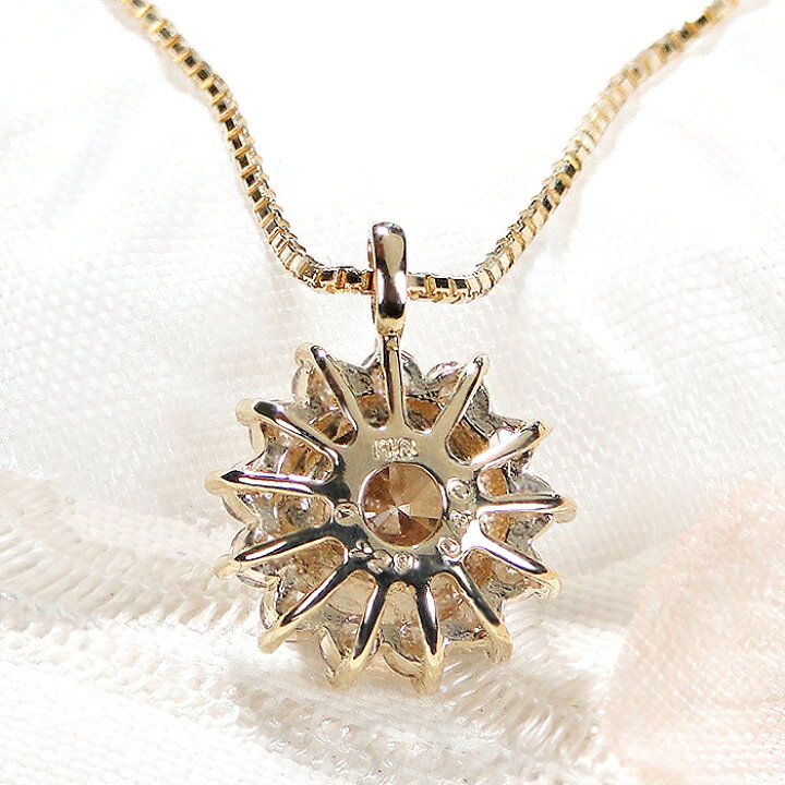 楽天市場】K18YG【1.00ct】ブラウンダイヤモンド ネックレスゴールド  