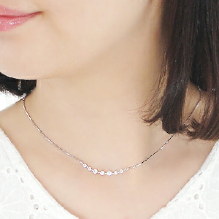 楽天市場】pt900【0.5ct】ダイヤモンド ラインネックレスペンダント 