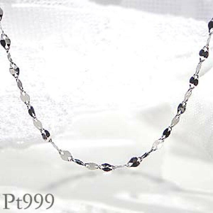 楽天市場】pt999 ペタルチェーン ネックレス 43cm【1.7mm】レディース 