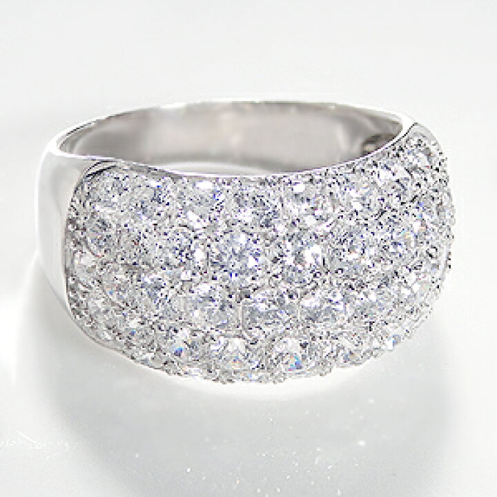 楽天市場】Pt900 3.0ct 豪華 ダイヤモンド パヴェ エタニティ リング 